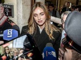 Wohltätigkeitsaktion ohne Spende: Freispruch für italienische Influencerin Chiara Ferragni